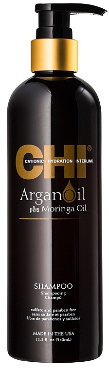 Repair Shampoo - CHI Argan Oil Plus Moringa Oil Shampoo — photo N1