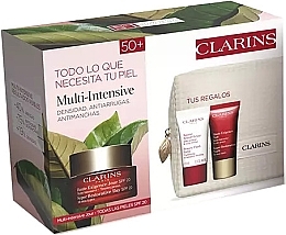 Fragrances, Perfumes, Cosmetics Set - Clarins Super Restorative Dry Skin (d/cr/50ml + n/cr/15ml + f/balm/15ml + pouch)