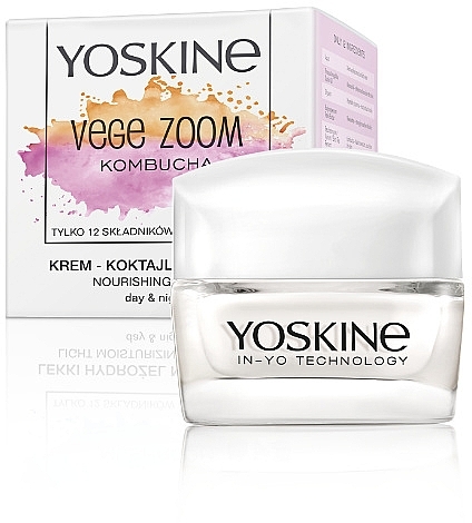Day & Night Nourishing Face Cream Cocktail - Yoskine Vege Zoom Kombucha — photo N3