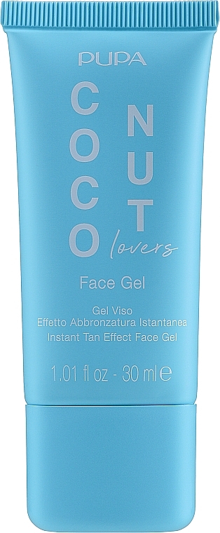 Facial Gel with Instant Tan Effect - Pupa Coconut Lovers Face Gel — photo N1
