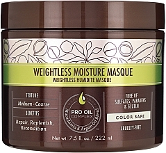 Fragrances, Perfumes, Cosmetics Moisturizing Thin Hair Mask - Macadamia Professional Natural Oil Weightless Moisture Masque