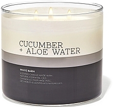 Fragrances, Perfumes, Cosmetics 3-Wick Scented Candle - Bath and Body Works Cucumber + Aloe Water Scented Candle