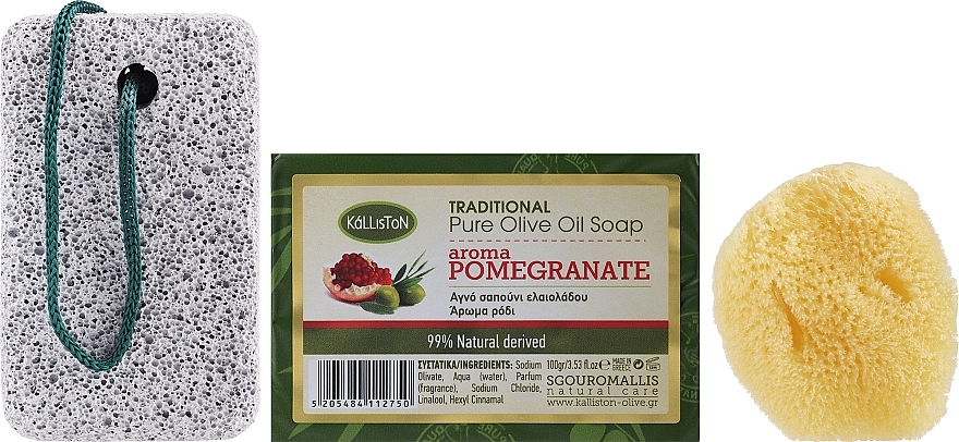 Soap Set with Pomegranate Scent - Kalliston Gift Box — photo N2