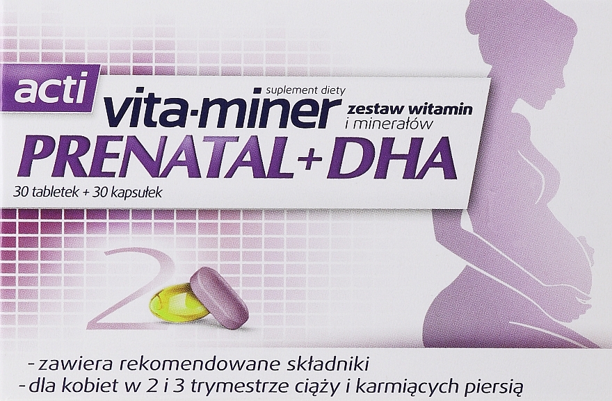 Dietary Supplement - Aflofarm Acti Vita-Miner Prenatal + DHA — photo N6