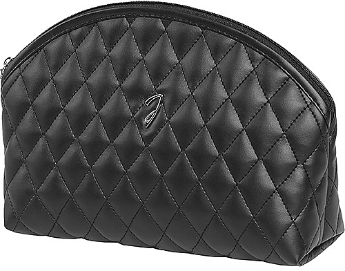 Quilted Makeup Bag, black, A6112VT - Janeke — photo N1