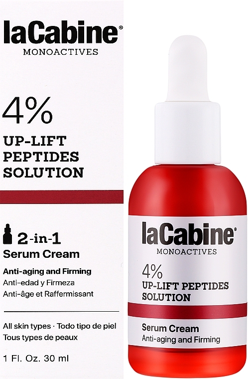 Face Cream Serum - La Cabine Monoactives 4% Peptides Serum Cream — photo N2