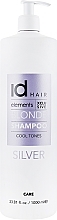 Shampoo for Bleached & Blonde Hair - idHair Elements XCLS Blonde Silver Shampoo — photo N5