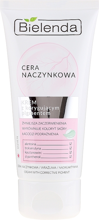 Cream with Corrective Pigment - Bielenda Capillary Skin — photo N2