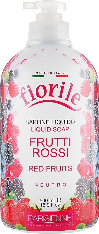 Liquid Soap "Red Fruits" - Parisienne Italia Fiorile Red Fruits Liquid Soap — photo N1