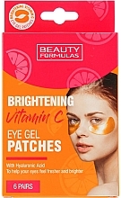 Gel Eye Patch with Vitamin C - Beauty Formulas Brightening Vitamin C Eye Gel Patches — photo N1