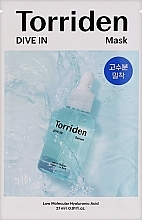 Hyaluronic Acid Sheet Mask - Torriden Dive In Low Molecule Hyaluronic Acid Mask — photo N2