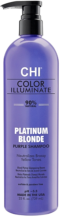 Coloring Shampoo - CHI Color Illuminate Shampoo Platinum Blonde — photo N1