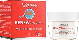 Fragrances, Perfumes, Cosmetics Nourishing Face Cream - Floslek Odnowa Argan+ 50+