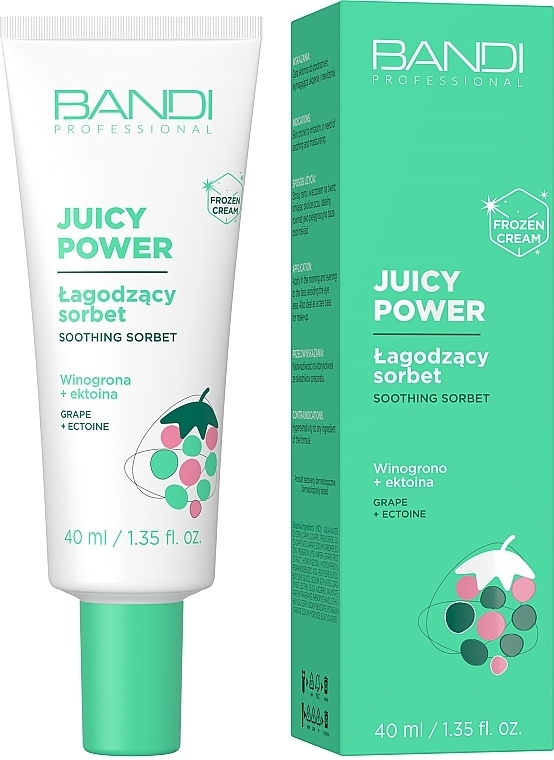 Soothing Face Sorbet - Bandi Professional Juicy Power Soothing Sorbet Grape + Ectoine — photo N1