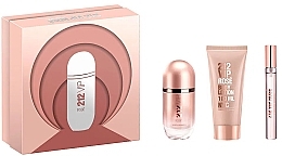 Fragrances, Perfumes, Cosmetics Carolina Herrera 212 Vip Rose - Set (edp/80ml + b/lot/100ml + edp/mini/10ml)