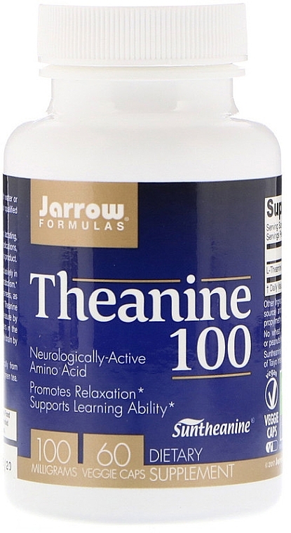 Theanine 100 mg - Jarrow Formulas Theanine, 100 mg — photo N1