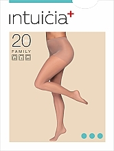 Fragrances, Perfumes, Cosmetics Tights "FAMILY" 20 Den, black - Intuicia