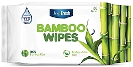 Fragrances, Perfumes, Cosmetics Wet Biodegradable Wipes 'Bamboo', 60 pcs. - Aksan Deep Fresh Bamboo Wipes