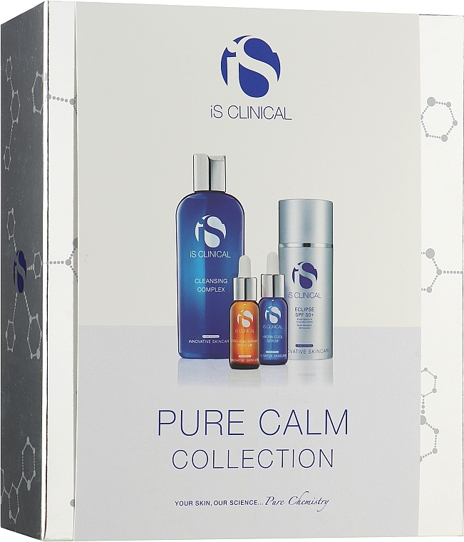 Anti-Redness Set - Is Clinical Pure Calm Collection (clean/gel/180ml + serum/15ml + serum/15ml + sun/cr/100g) — photo N1