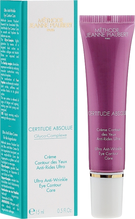 Anri-Wrinkle Eye Cream - Methode Jeanne Piaubert Certitude Absolue Ultra Anti-Wrinkle Eye Contour Care — photo N1