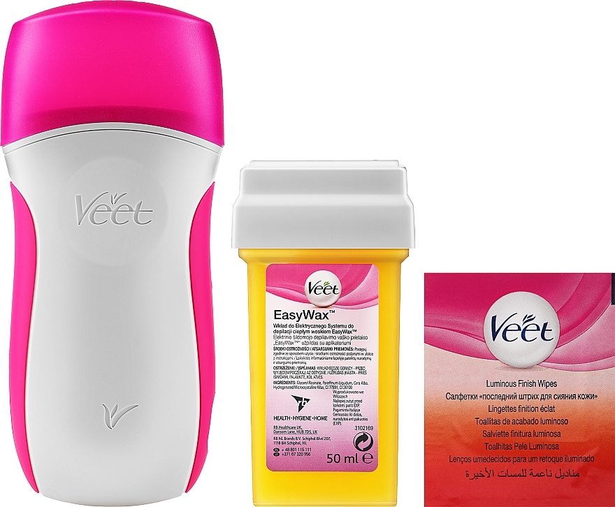 Set for Wax Depilation - Veet Easy Wax Natural Inspirations Electrical Roll-On Kit — photo N2