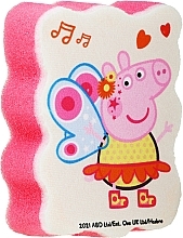 Kids Body Wash Sponge 'Peppa Pig', red - Suavipiel Peppa Pig Bath Sponge — photo N1