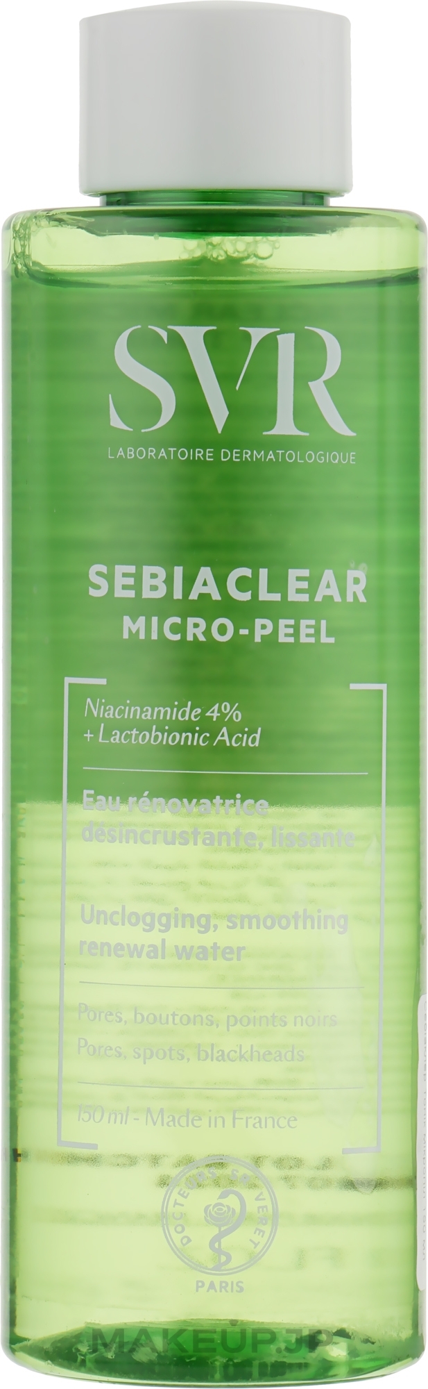Unclogging Soothing Renewal Water - SVR Sebiaclear Micro Peel — photo 150 ml