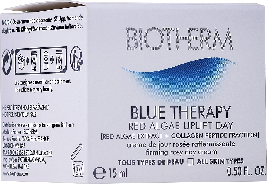 GIFT! Lifting Anti-Wrinkle Cream - Biotherm Blue Therapy Red Algae Uplift Day Cream — photo N2