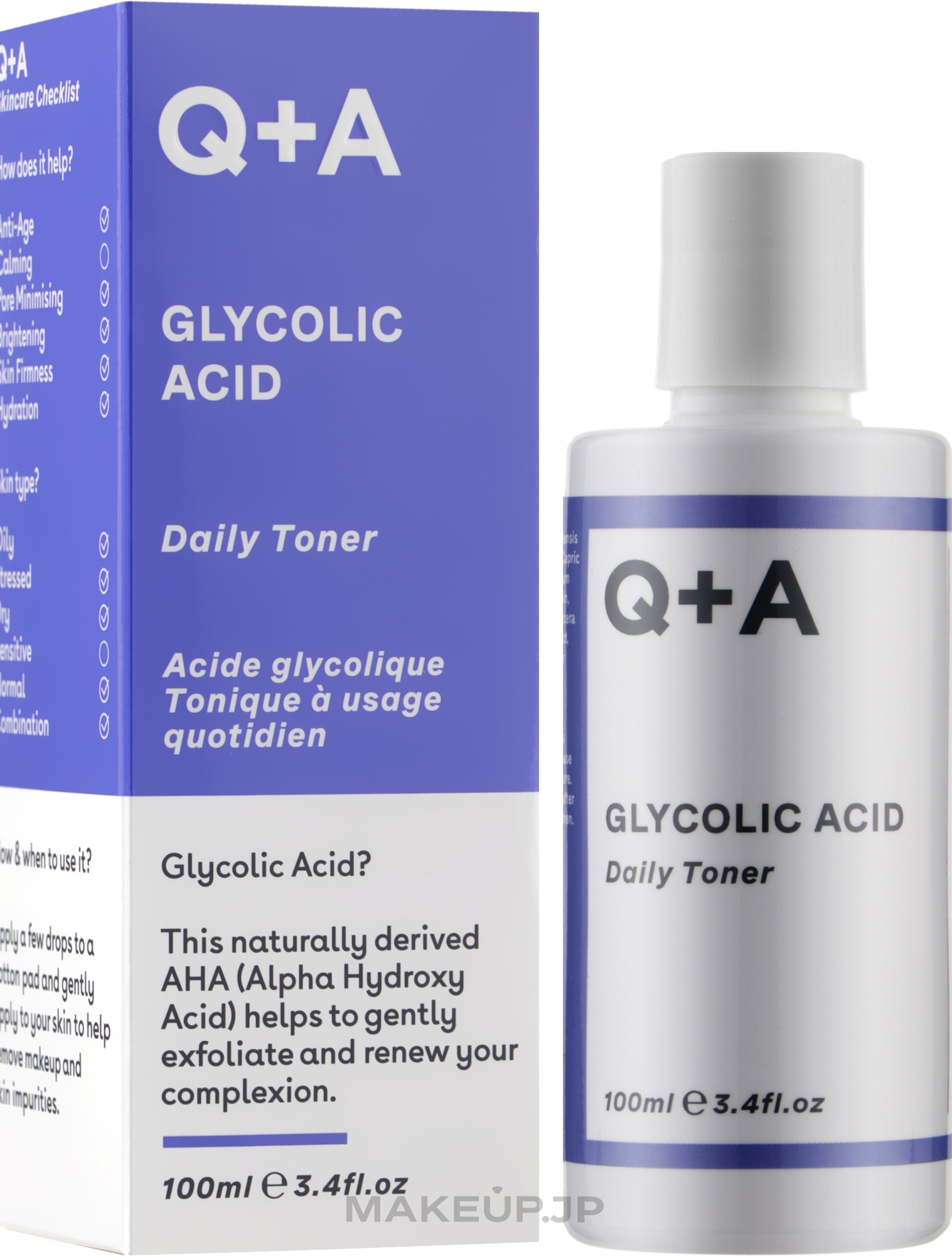 Glycolic Acid Face Toner - Q+A Glycolic Acid Daily Toner — photo 100 ml