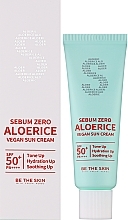 Face Sun Cream - Be The Skin Sebum Zero Aloerice Vegan Sun Cream SPF50+ PA++++ — photo N2