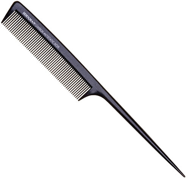 Hair Comb DC05, black - Denman Carbon Tail Comb — photo N4