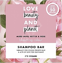 Fragrances, Perfumes, Cosmetics Solid Shampoo for Colored Hair "Murumuru Nut & Rose Oils" - Love Beauty And Planet Murumuru Nut And Rose Shampoo