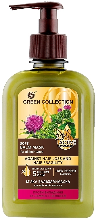 Mild Conditioner Mask "Anti Hair Loss & Brittleness" - Green Collection — photo N1