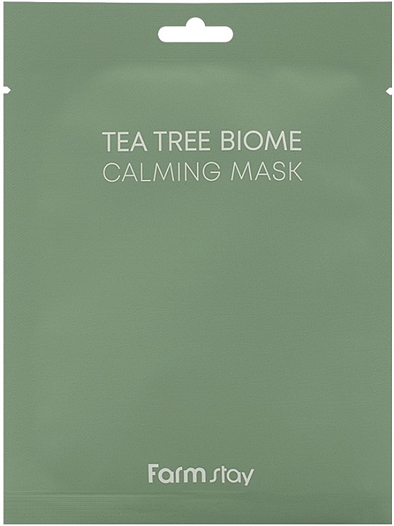 Soothing Mask with Tea Tree Extract - FarmStay Tea Tree Biome Calming Mask — photo N1