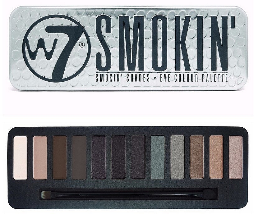 Eyeshadow Palette - W7 Smokey Shades Eye Colour — photo N1