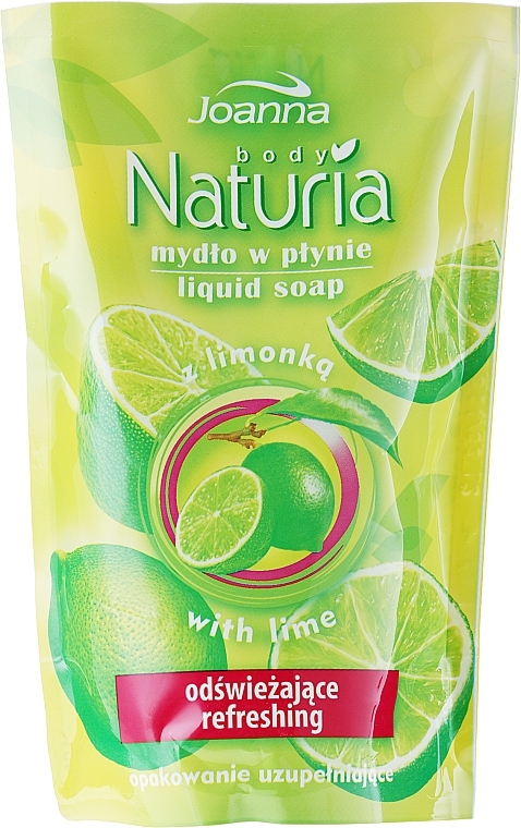 Liquid Soap "Lime" - Joanna Naturia Body Lime Liquid Soap (Refill) — photo N7