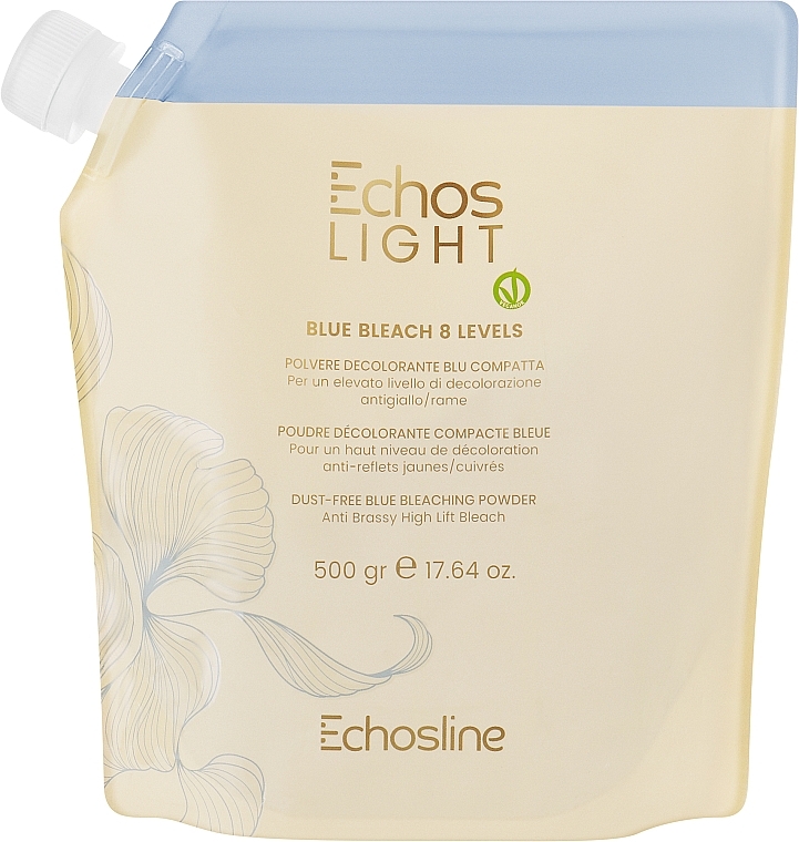 Bleaching Powder - Echosline Echos Light Blue Bleach 8 Levels — photo N1
