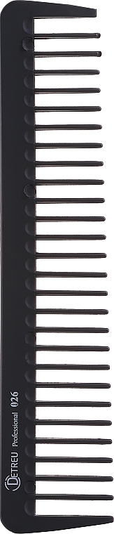 Comb, 026, Black - Detreu Professional  — photo N1