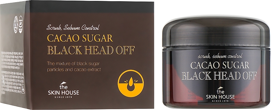 Blackhead Brown Sugar & Cocoa Scrub - The Skin House Cacao Sugar Black Head Off — photo N1