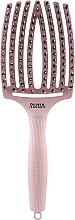 Hair Styling Brush - Olivia Garden FingerBrush Combo Large Pastel Pink — photo N1