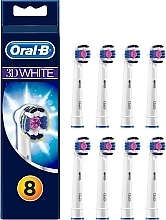 Fragrances, Perfumes, Cosmetics Electric Toothbrush Head, 8 pcs - Oral-B 3D White