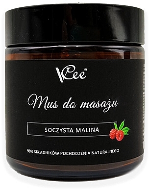 Vegan Massage Mousse 'Juicy Raspberry' - VCee Juicy Raspberry Massage Mousse — photo N1