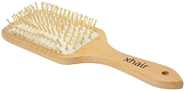 Detangling Hair Brush, wooden - Xhair — photo N3