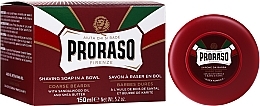 Shaving Shea Butter & Sandalwood Soap for Coarse Stubble - Proraso Red Shaving Soap — photo N2