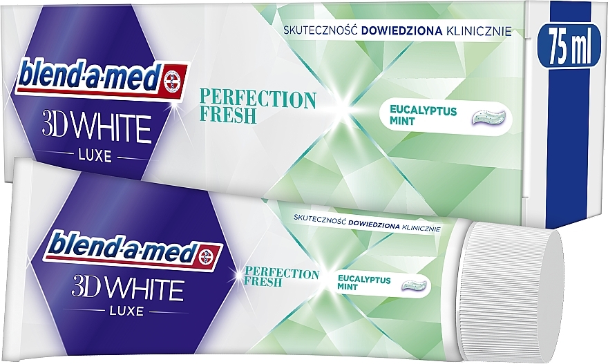 Toothpaste - Blend-a-Med 3D White Luxe Perfection Fresh Eucalyptus Mint — photo N2