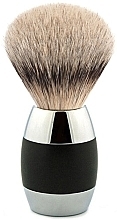 Fragrances, Perfumes, Cosmetics Shaving Brush, black chrome - Merkur Silvertip Badger Hair Hair Shave Brush