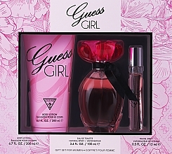 Guess Girl - Set (edt/100 ml + b/lot/200 ml + edt/15 ml) — photo N1