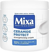 Fragrances, Perfumes, Cosmetics Firming Ceramide Face, Hand & Body Cream with for Very Dry Skin - Mixa Ceramide Protect Strength Cream