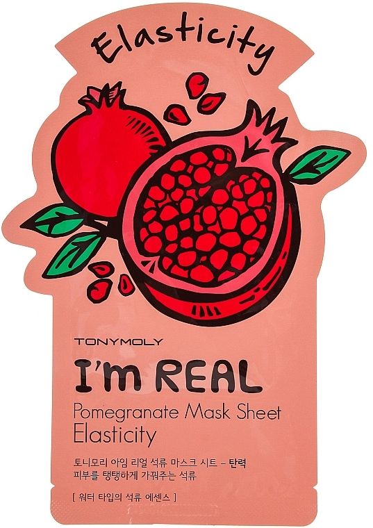Facial Sheet Mask - Tony Moly I'm Real Pomegranate Mask Sheet — photo N1