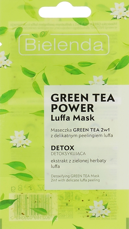 Face Mask - Bielenda Green Tea Power Luffa Mask 2in1 — photo N1